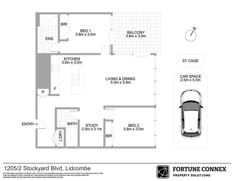 Floorplan of Homely apartment listing, 1205/2 Stockyard Boulevard, Lidcombe NSW 2141