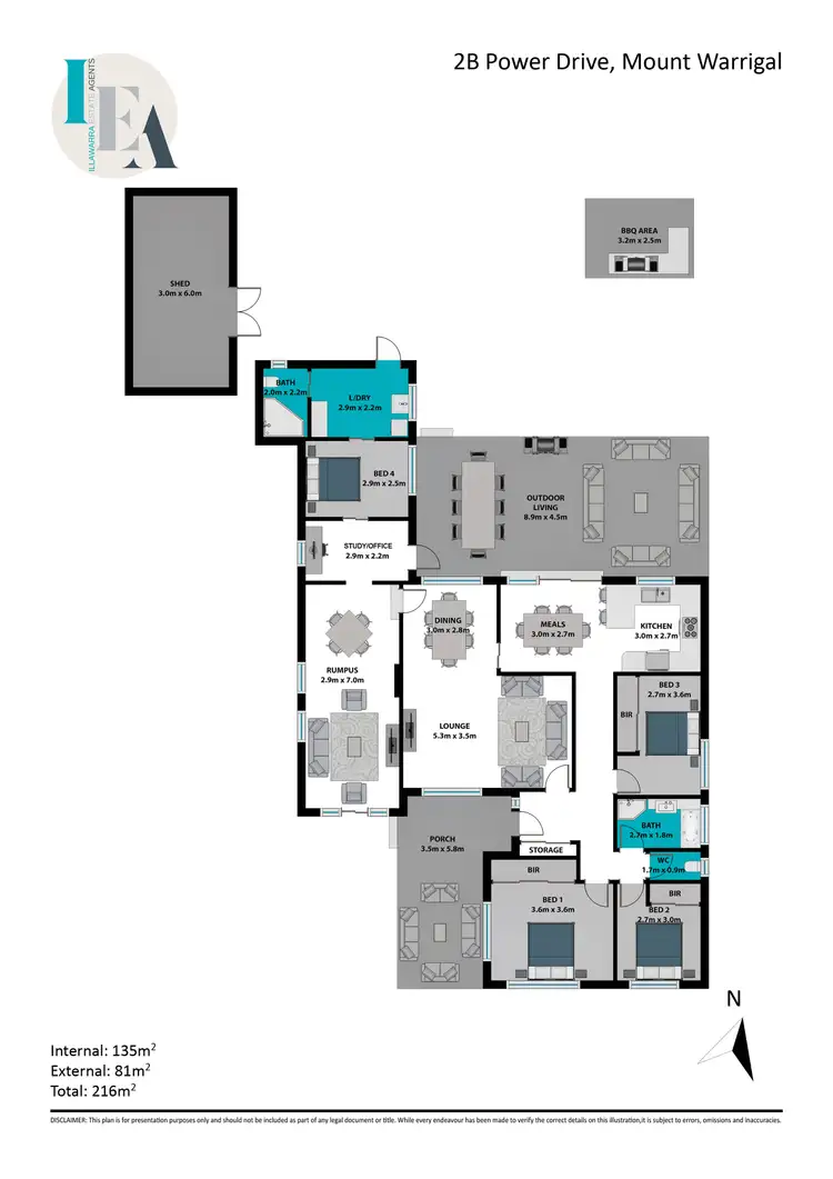 Floorplan of Homely house listing, 2B Power Drive, Mount Warrigal NSW 2528
