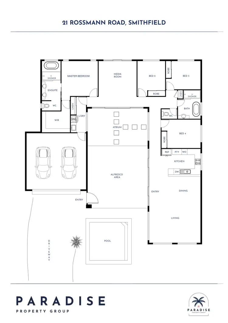 Floorplan of Homely house listing, 21 Rossmann Road, Smithfield QLD 4878