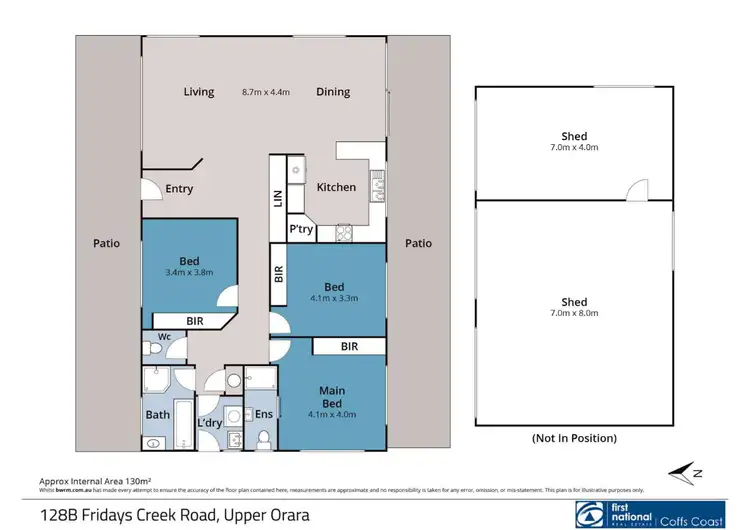 Floorplan of Homely rural property listing, 128B Fridays Creek Road, Upper Orara NSW 2450