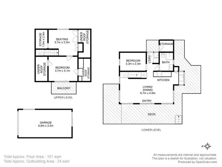 Floorplan of Homely house listing, 13 Protea Street, Primrose Sands TAS 7173