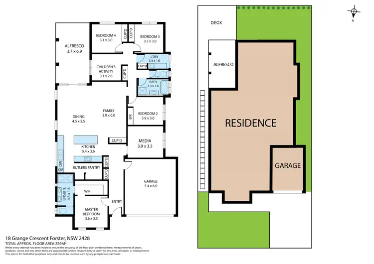 Floorplan of Homely house listing, 18 Grange Crescent, Forster NSW 2428