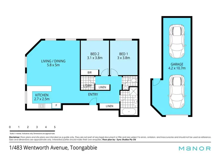 Floorplan of Homely apartment listing, 1/483 Wentworth Avenue, Toongabbie NSW 2146