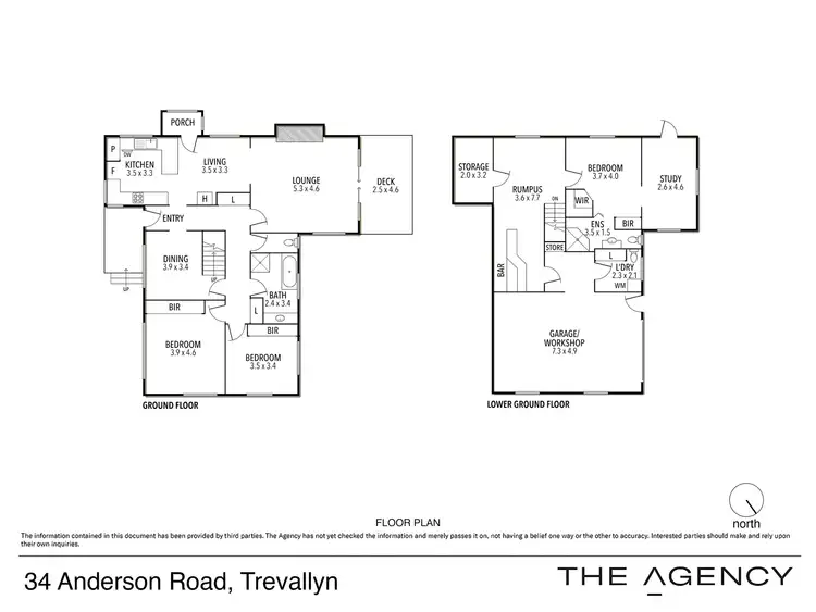 Floorplan of Homely house listing, 34 Anderson Road, Trevallyn TAS 7250