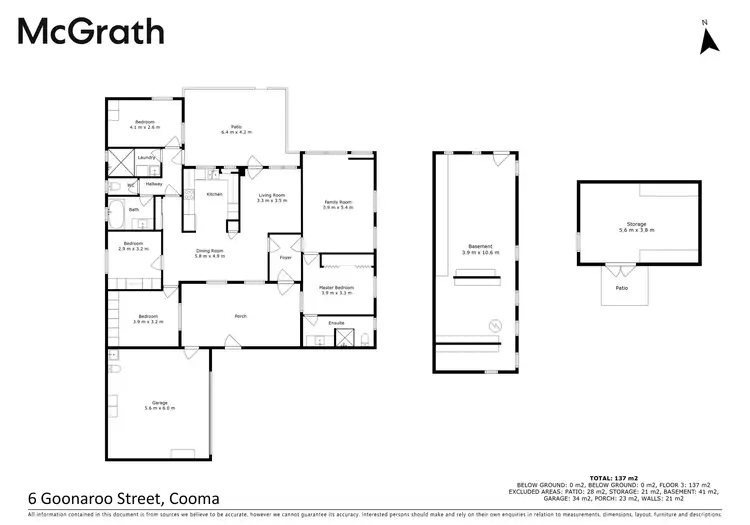 Floorplan of Homely house listing, 6 Goonaroo Street, Cooma NSW 2630