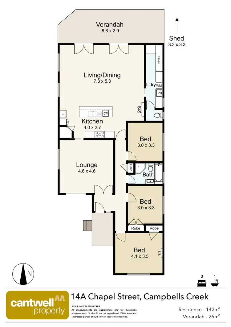 Floorplan of Homely house listing, 14A Chapel Street, Campbells Creek VIC 3451