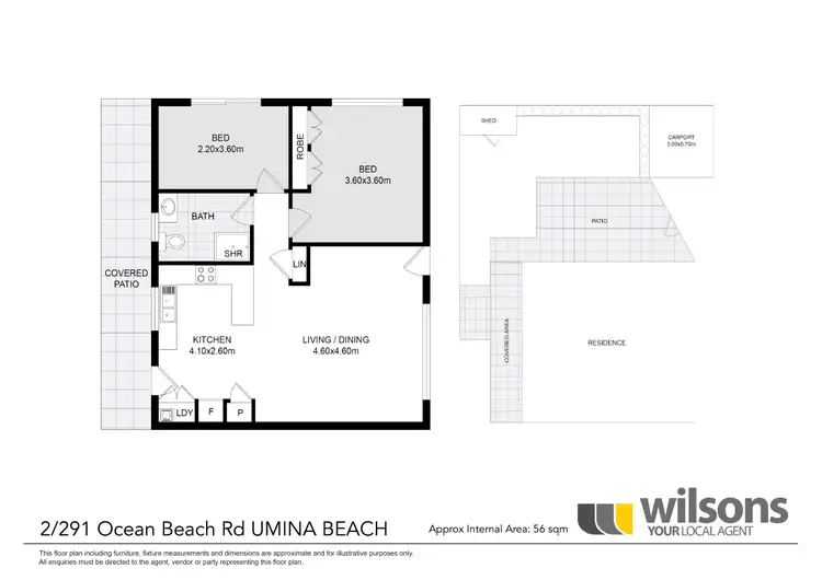 Floorplan of Homely villa listing, 2/291 Ocean Beach Road, Umina Beach NSW 2257