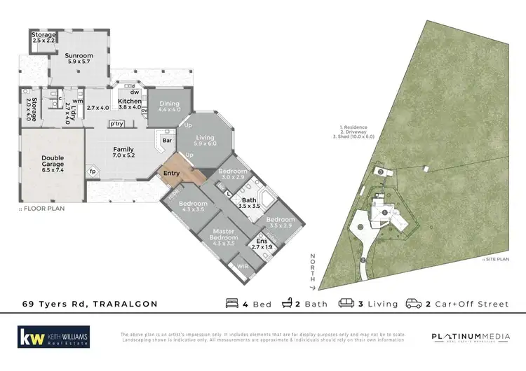 Floorplan of Homely house listing, 69 Tyers Road, Traralgon VIC 3844
