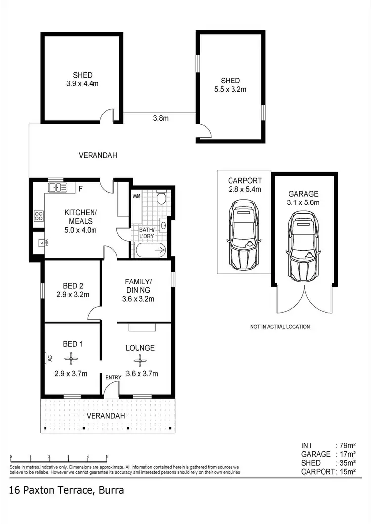 Floorplan of Homely house listing, 16 Paxton Terrace, Burra SA 5417