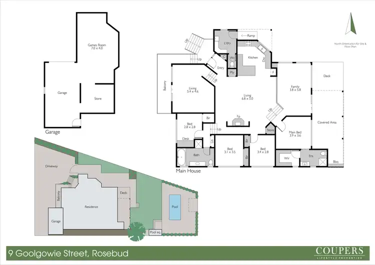 Floorplan of Homely house listing, 9 Goolgowie Street, Rosebud VIC 3939