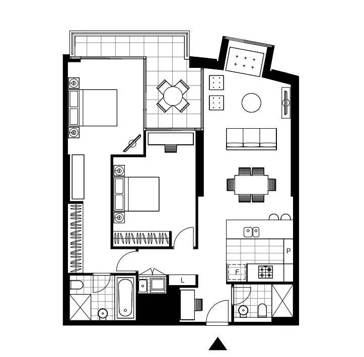 Floorplan of Homely apartment listing, 317/1A The Crescent, Glebe NSW 2037