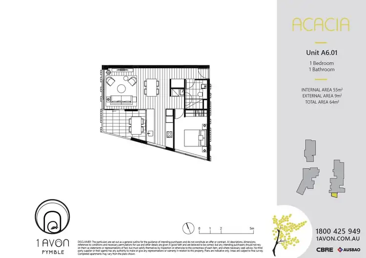 Floorplan of Homely apartment listing, A6.01/1 Avon Road, Pymble NSW 2073