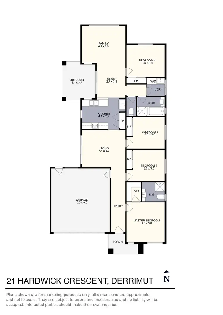 Floorplan of Homely house listing, 21 Hardwick Crescent, Derrimut VIC 3026