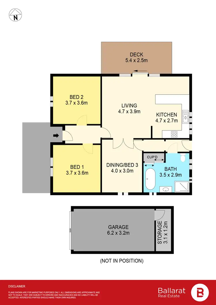 Floorplan of Homely house listing, 100 Dowling Street, Lake Wendouree VIC 3350