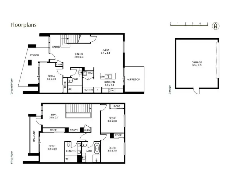 Floorplan of Homely house listing, 44 Grassbird Loop, Oran Park NSW 2570