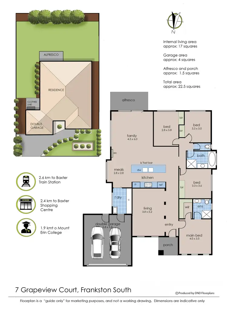 Floorplan of Homely house listing, 7 Grapeview Court, Frankston South VIC 3199