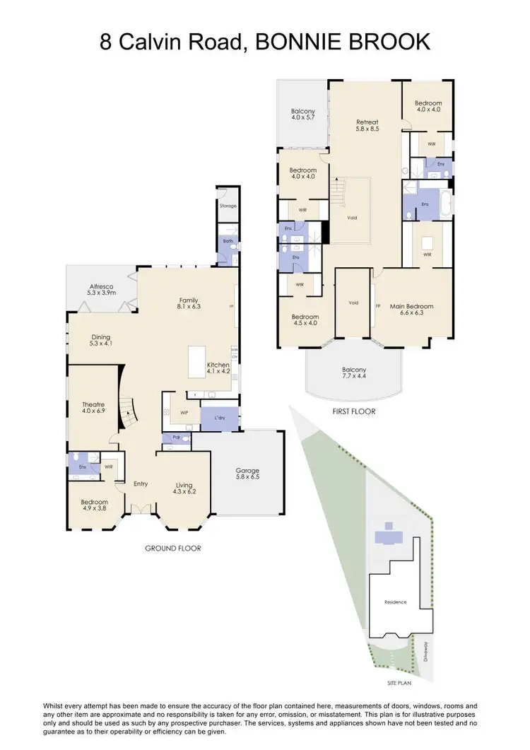 Floorplan of Homely house listing, 8 Calvin Road, Bonnie Brook VIC 3335