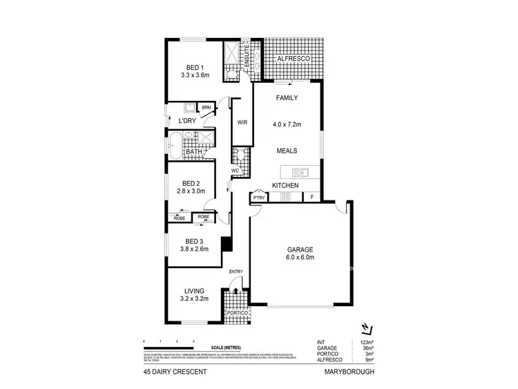 Floorplan of Homely house listing, 45 Dairy Crescent, Maryborough VIC 3465