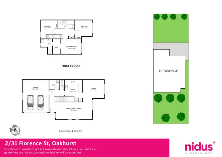 Floorplan of Homely townhouse listing, 2/31 Florence Street, Oakhurst NSW 2761
