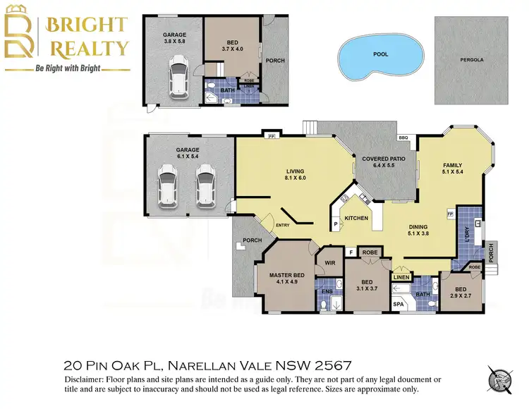 Floorplan of Homely house listing, 20 Pin Oak Place, Narellan Vale NSW 2567