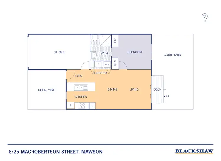 Floorplan of Homely townhouse listing, 8/25 Macrobertson Street, Mawson ACT 2607
