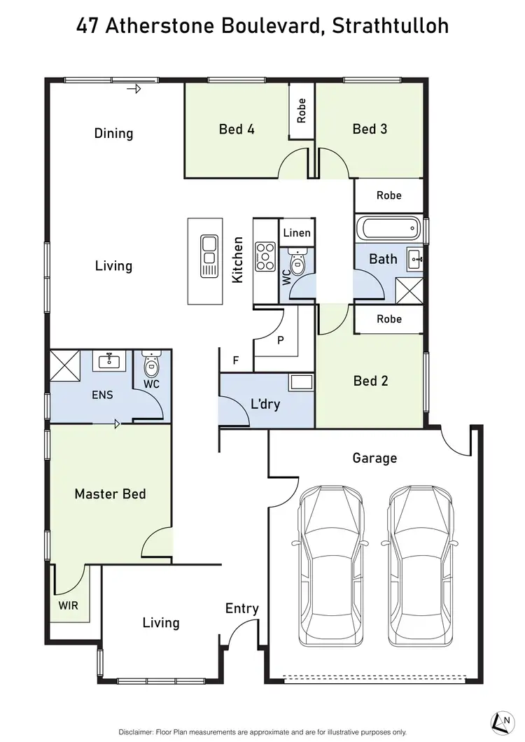 Floorplan of Homely house listing, 47 Atherstone Boulevard, Strathtulloh VIC 3338