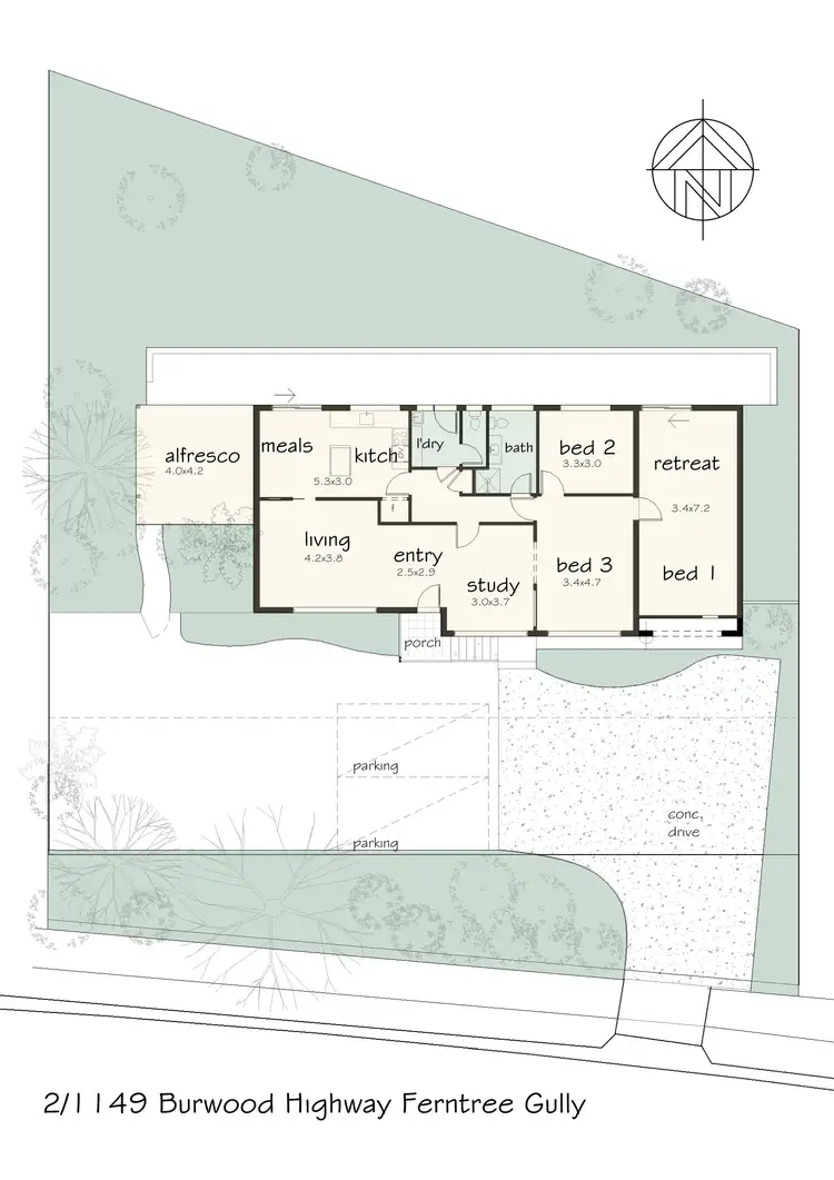 Floorplan of Homely house listing, 2/1149 Burwood Highway, Ferntree Gully VIC 3156