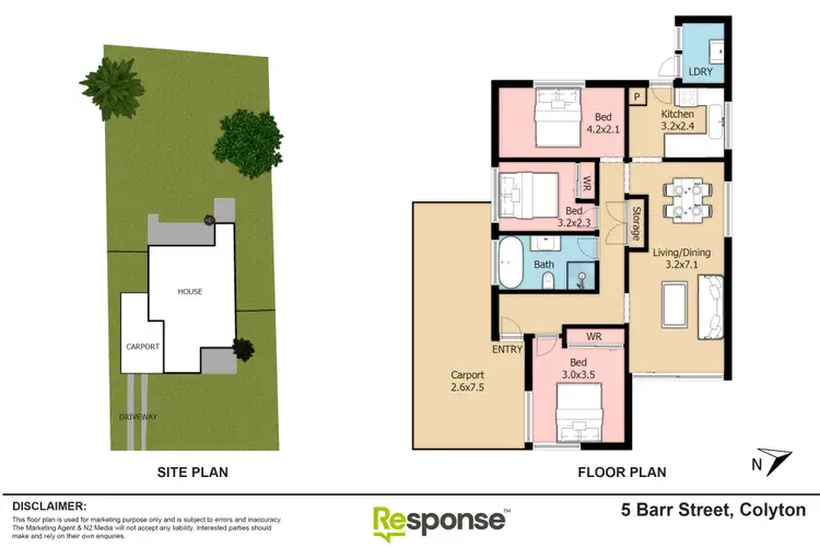 Floorplan of Homely house listing, 5 Barr Street, Colyton NSW 2760