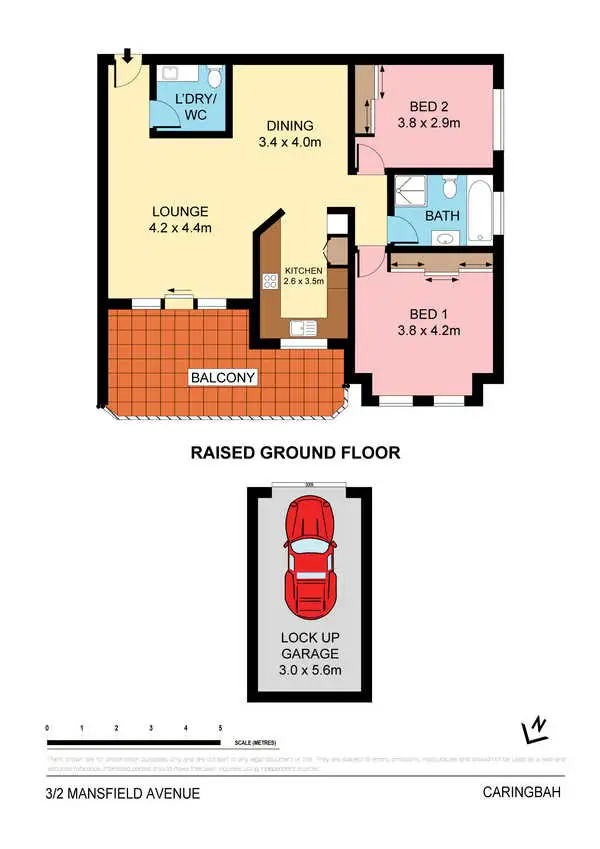 Floorplan of Homely apartment listing, 3/2 Mansfield Avenue, Caringbah NSW 2229