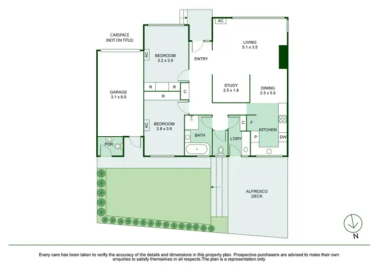 Floorplan of Homely villa listing, 6/531 Dandenong Road, Armadale VIC 3143