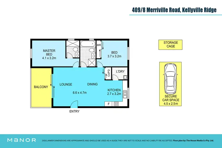 Floorplan of Homely apartment listing, 409/8 Merriville Road, Kellyville Ridge NSW 2155