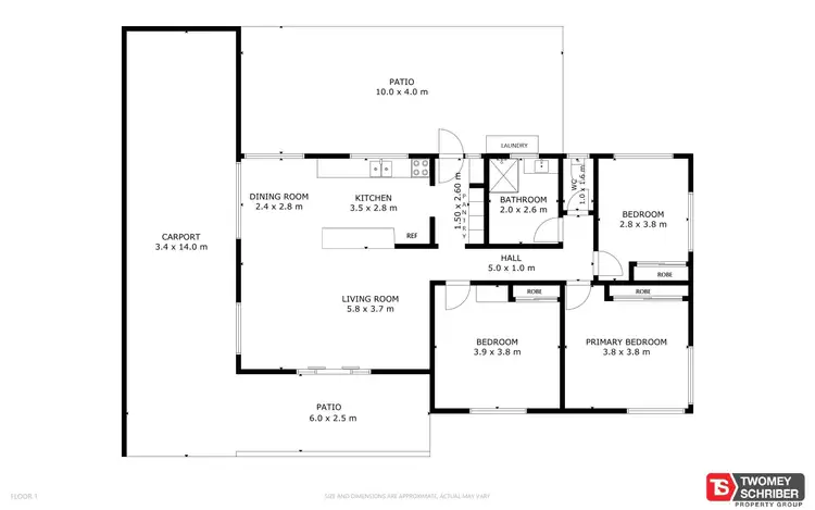 Floorplan of Homely house listing, 28 Vandeleur Street, Earlville QLD 4870
