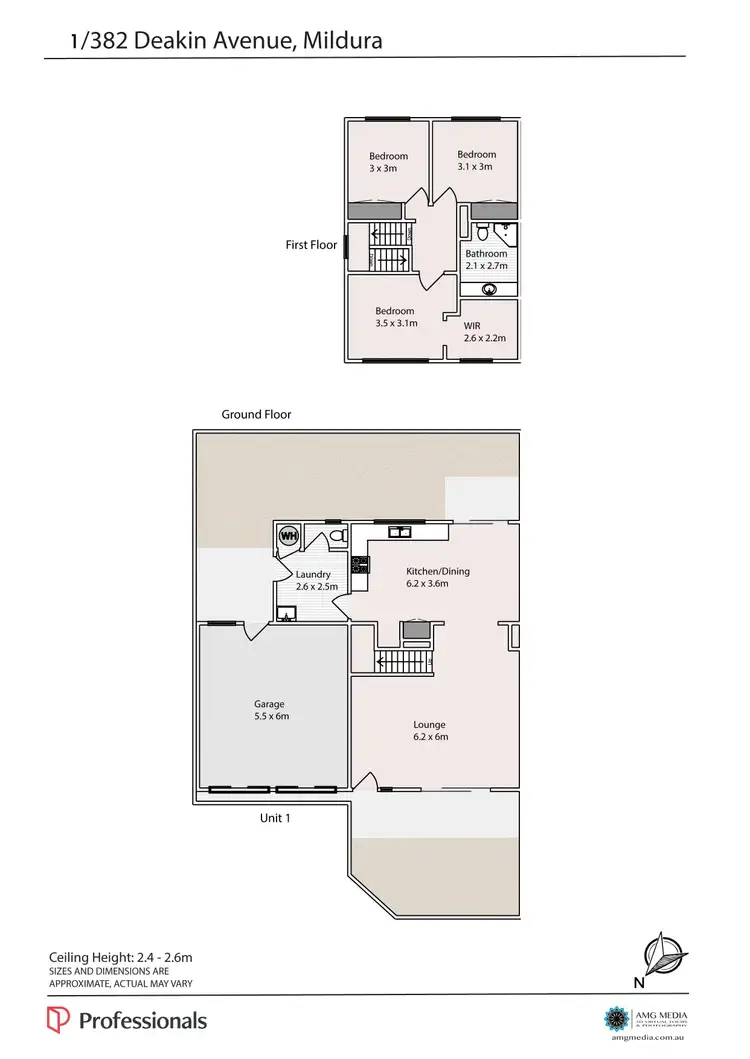 Floorplan of Homely unit listing, 1/382 Deakin Avenue, Mildura VIC 3500
