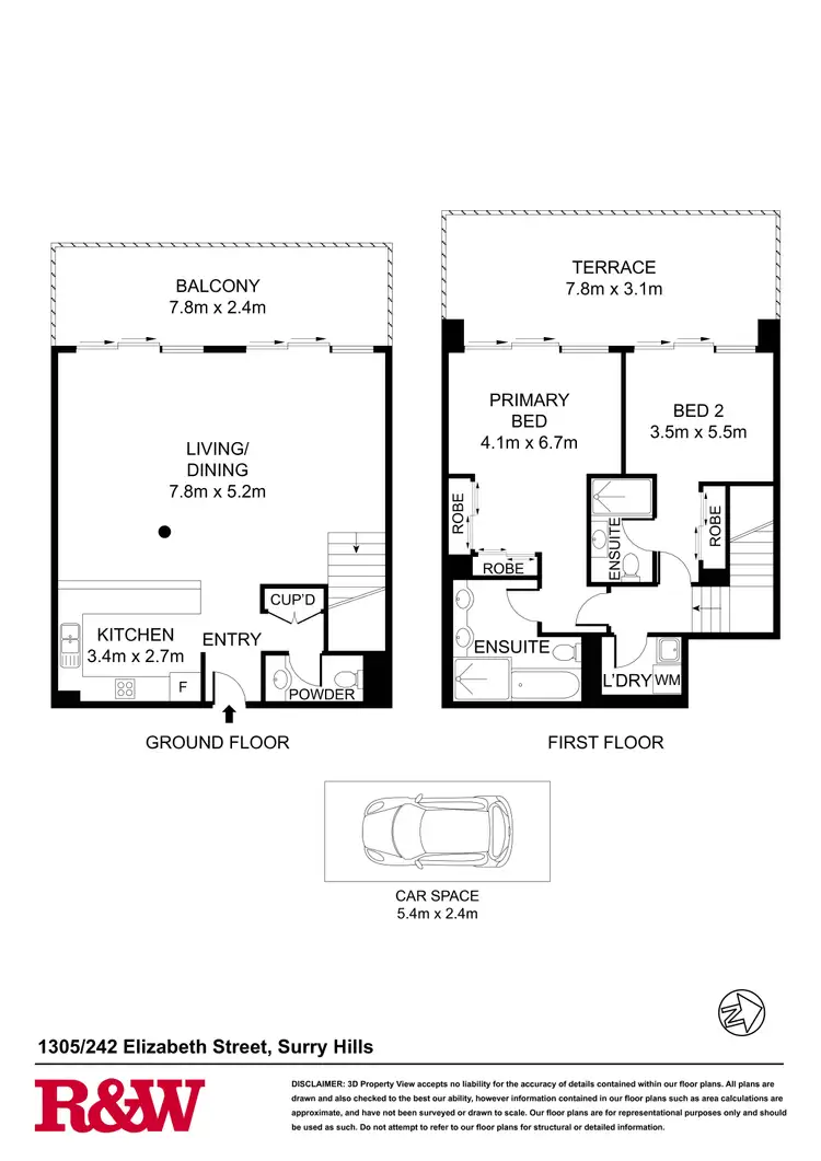 Floorplan of Homely apartment listing, 1305/242 Elizabeth Street, Surry Hills NSW 2010