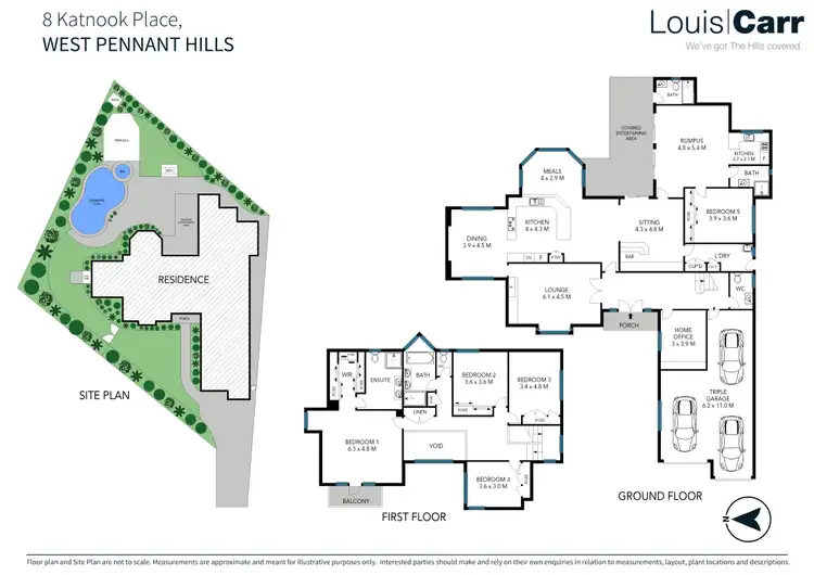 Floorplan of Homely house listing, 8 Katnook Place, West Pennant Hills NSW 2125