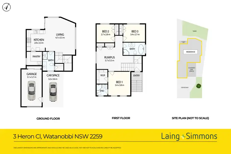 Floorplan of Homely house listing, 3, 3A & 3B Heron Close, Watanobbi NSW 2259