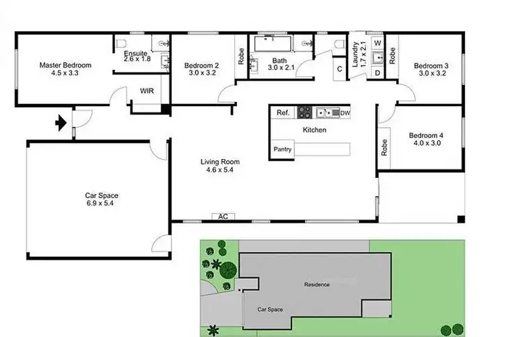Floorplan of Homely house listing, 4 Trigg Way, Point Cook VIC 3030