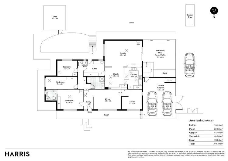 Floorplan of Homely house listing, 6 Gamble Crescent, Hawthorndene SA 5051