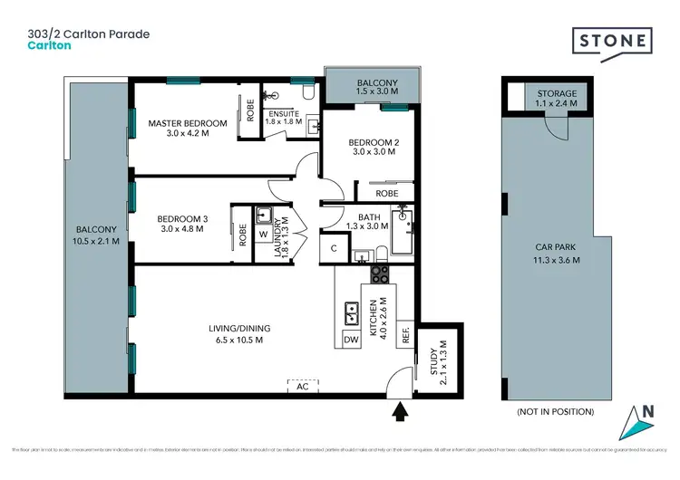 Floorplan of Homely unit listing, 303/2-6 Carlton Parade, Carlton NSW 2218