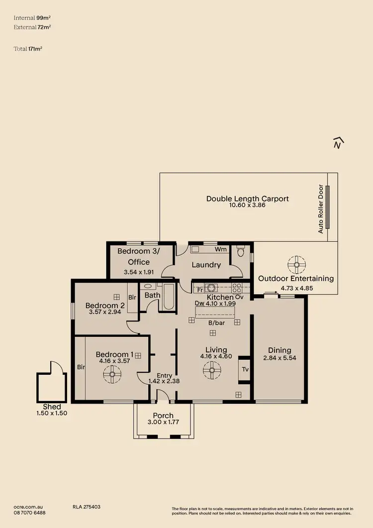 Floorplan of Homely house listing, 98 Trimmer Parade, Seaton SA 5023