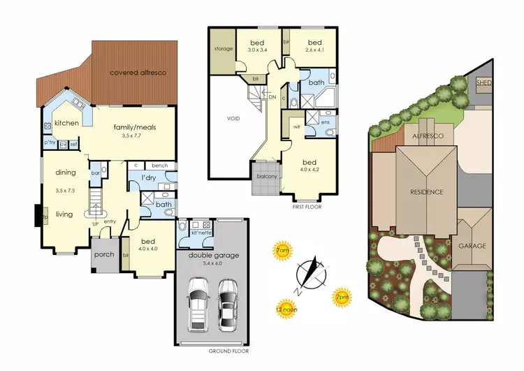 Floorplan of Homely house listing, 111 Allied Drive, Carrum Downs VIC 3201