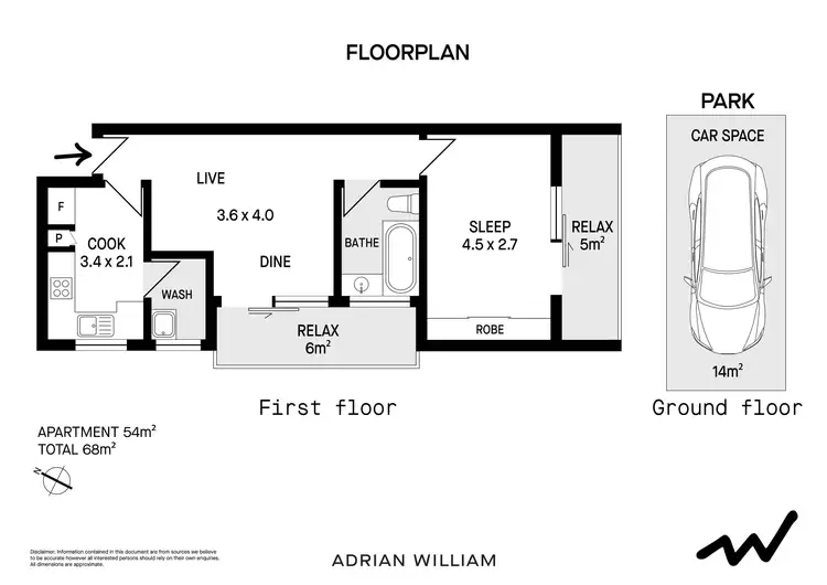 Floorplan of Homely apartment listing, 2/55 Cobar Street, Dulwich Hill NSW 2203