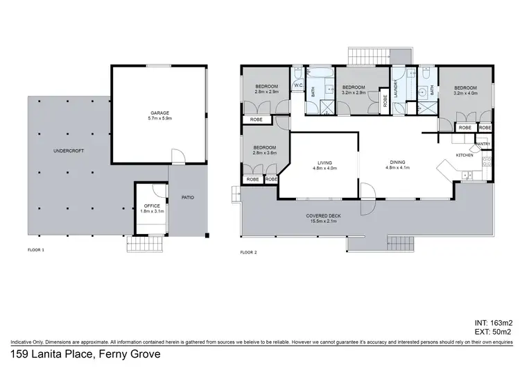 Floorplan of Homely house listing, 159 Lanita Road, Ferny Grove QLD 4055