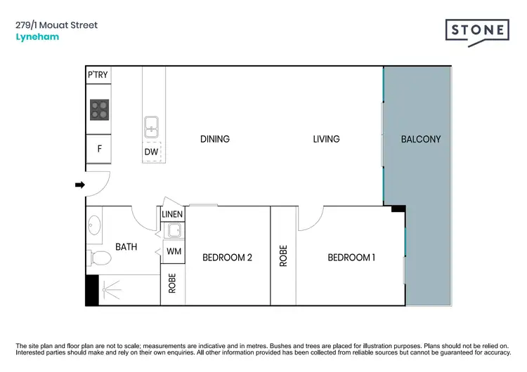 Floorplan of Homely apartment listing, 279/1 Mouat Street, Lyneham ACT 2602