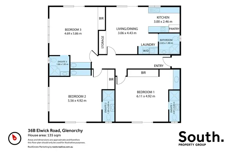 Floorplan of Homely unit listing, 36B Elwick Road, Glenorchy TAS 7010