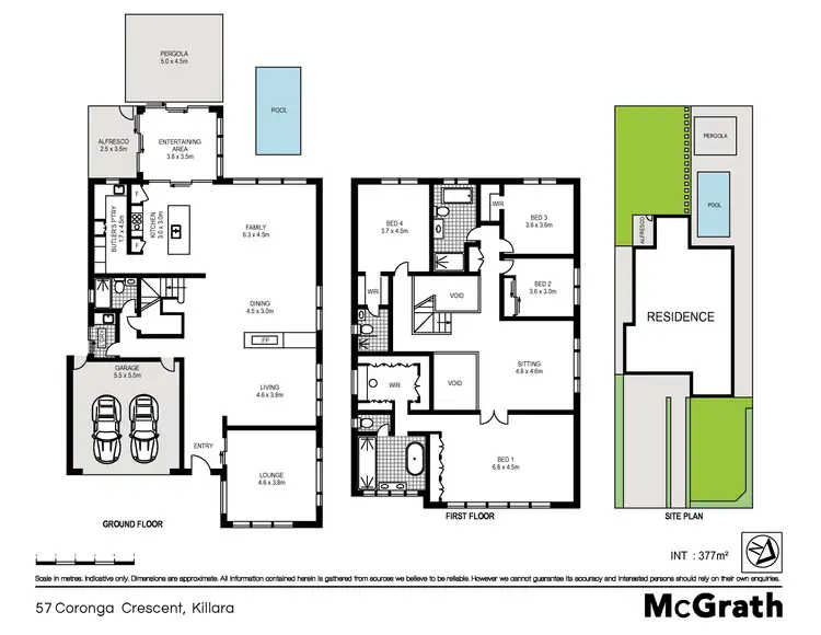 Floorplan of Homely house listing, 57 Coronga Crescent, Killara NSW 2071