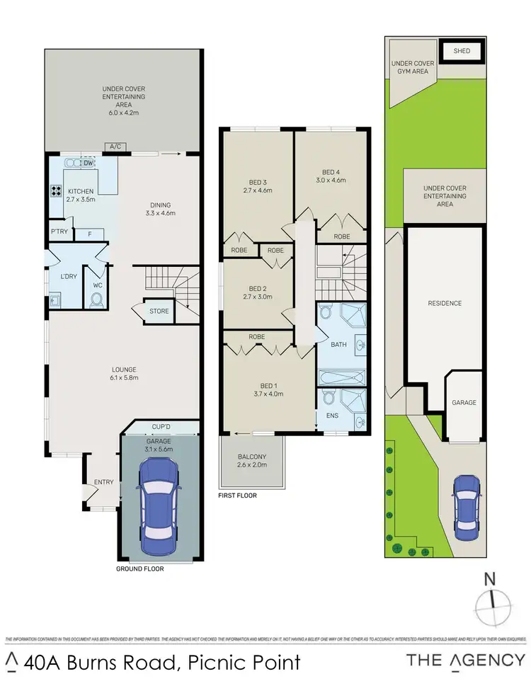 Floorplan of Homely semi-detached listing, 40A Burns Road, Picnic Point NSW 2213