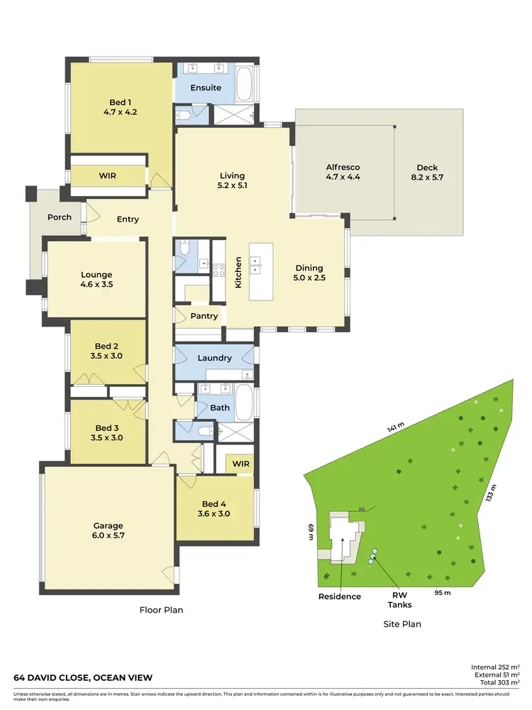 Floorplan of Homely house listing, 64 David Close, Ocean View QLD 4521
