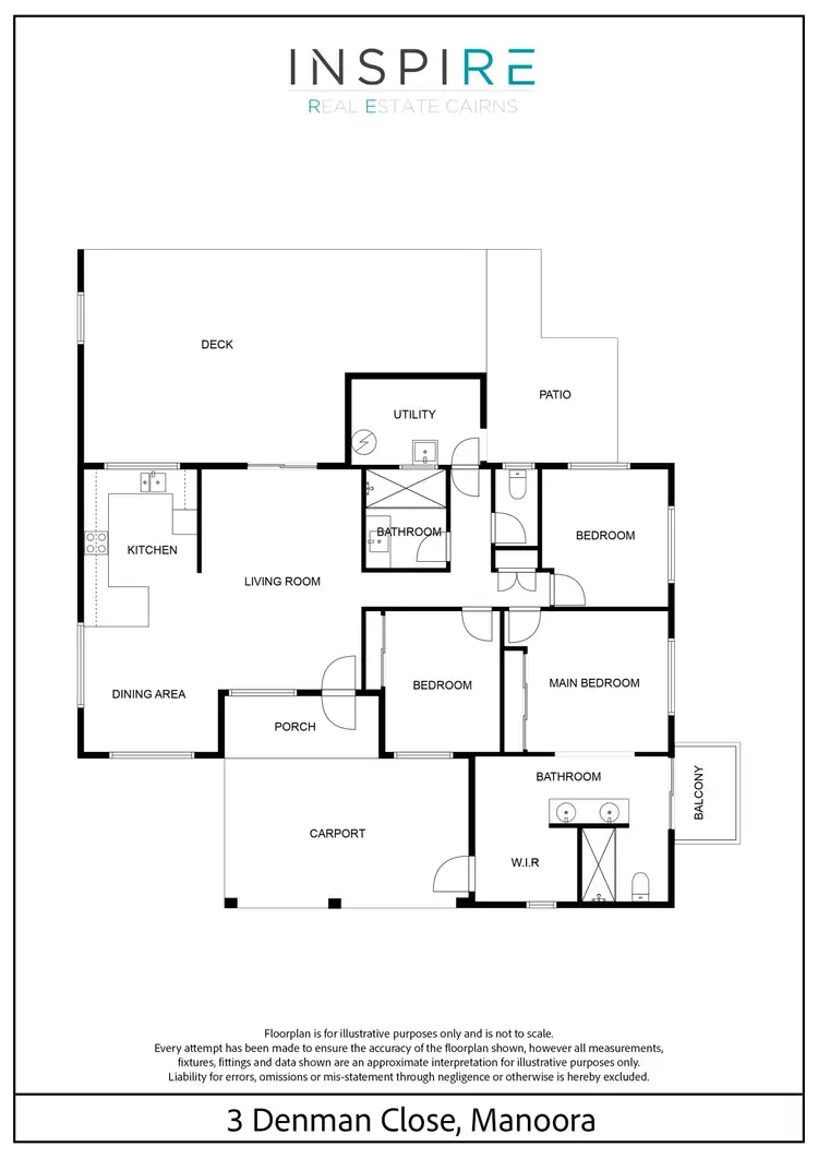 Floorplan of Homely house listing, 3 Denman Close, Manoora QLD 4870