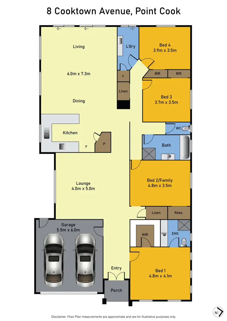 Floorplan of Homely house listing, 8 Cooktown Avenue, Point Cook VIC 3030